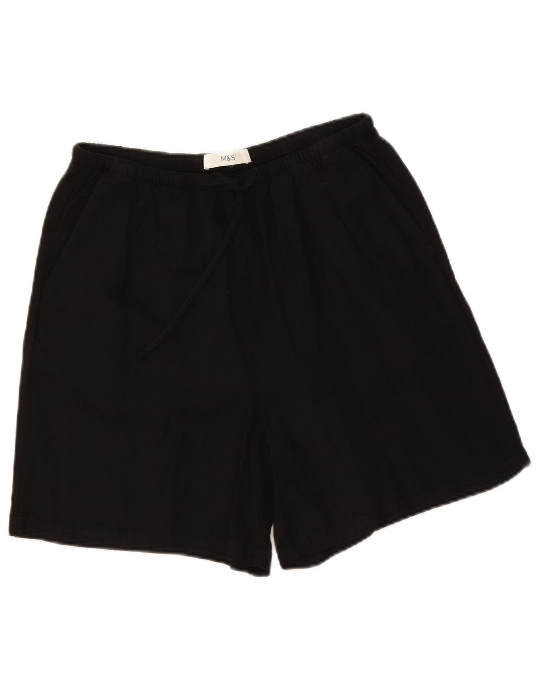 Marks & Spencer Chino Shorts til kvinder UK 10 Small W30 Black Linen