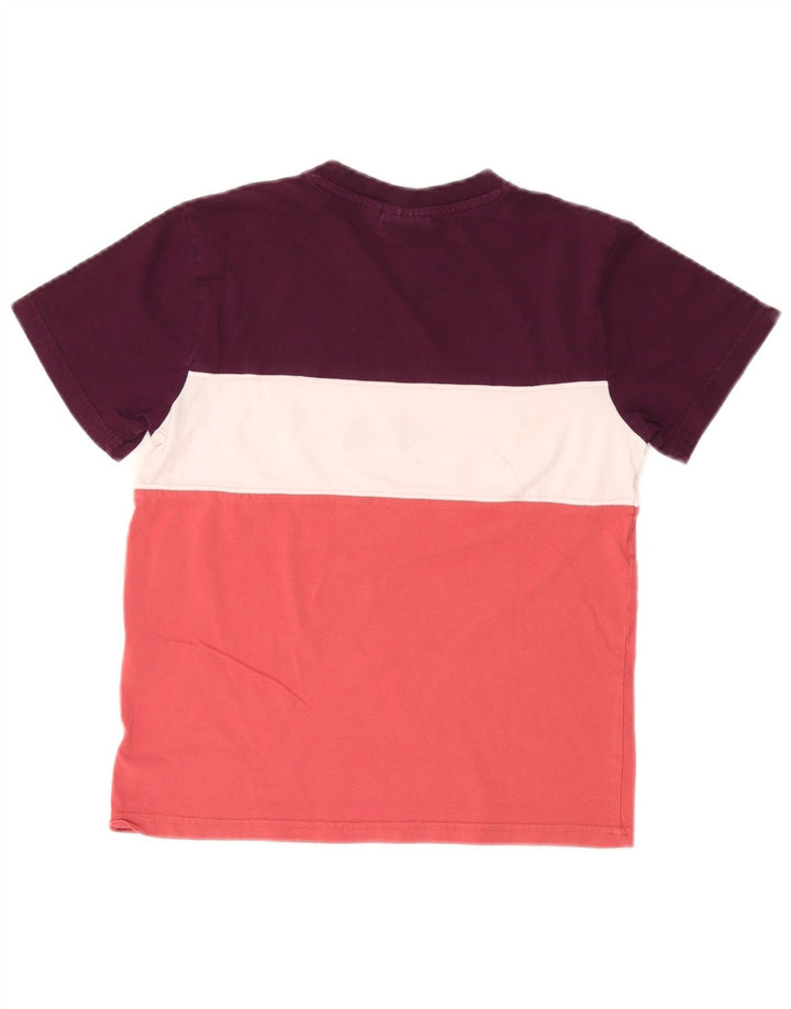 FILA Grafisk T-shirt top til kvinder DK 10 Lille flerfarvet farveblok
