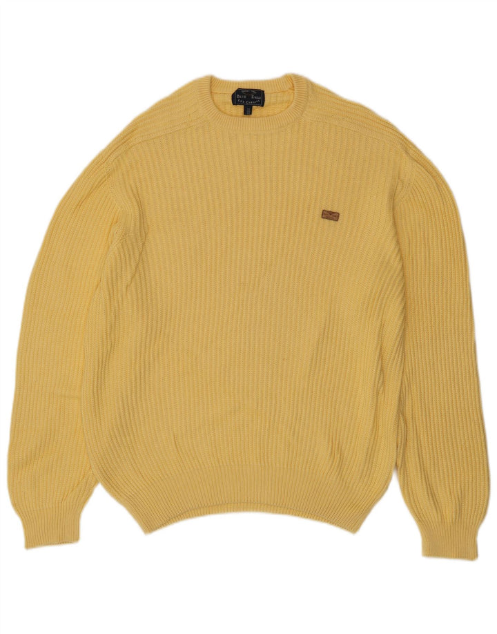 LES COPAINS Dame Blue Eagle Jumper Sweater IT 48 XL Gul