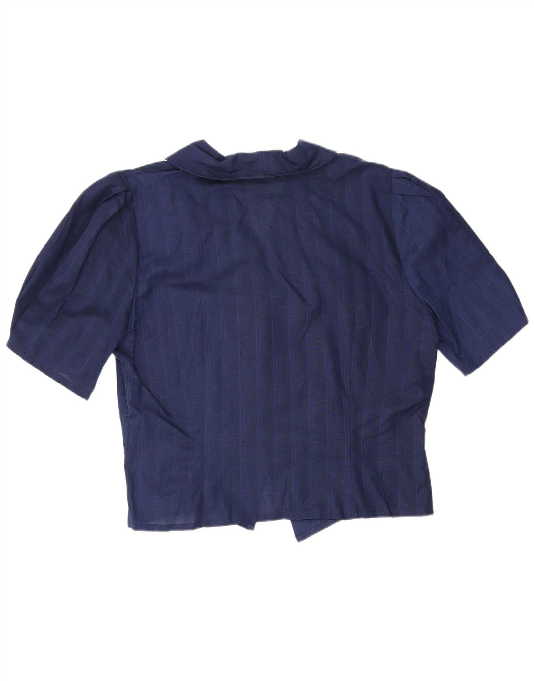 Vintage dameskjorte bluse IT 44 Mellem marineblå stribet
