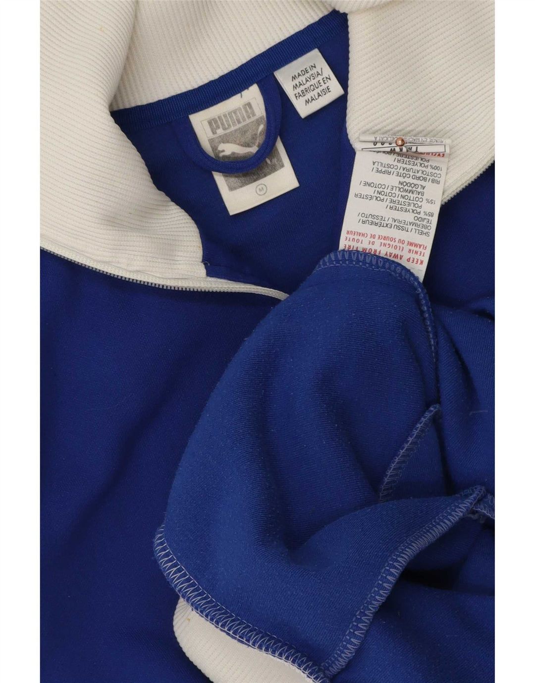 Puma Herre grafisk træningsdragt Topjakke Medium Blue Colourblock Polyester