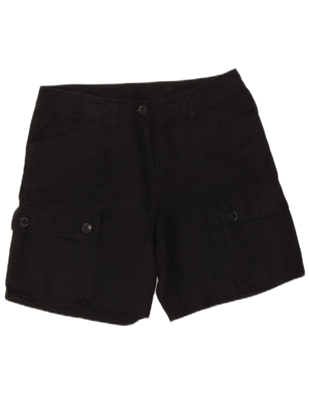 Cerruti 1881 Herre Cargo Shorts W32 Medium sort hør