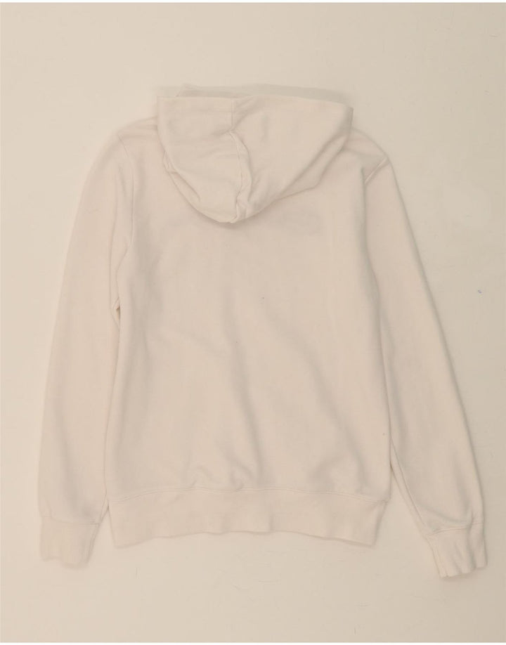 CHAMPION Womens Graphic Hoodie Jumper UK 10 Small White Vintage Champion and Second-Hand Champion from Messina Hembry 