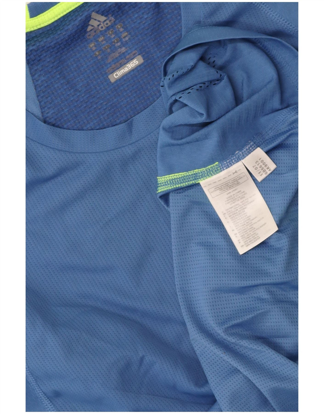 ADIDAS Mens Clima 365 T-Shirt Top XL Blue Polyester