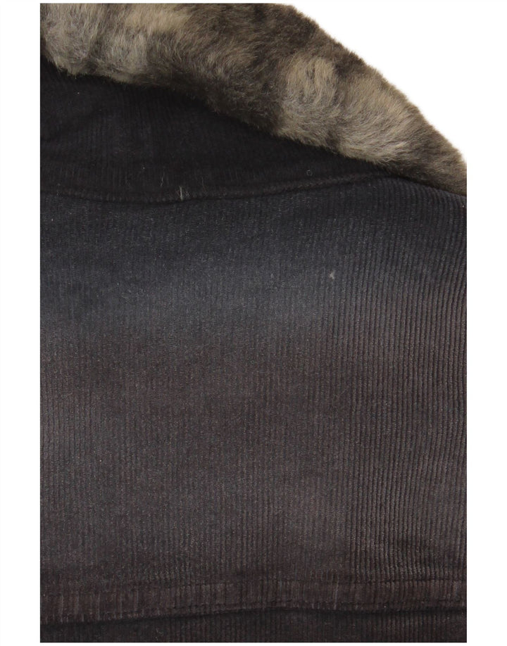 Liu Jo Womens Corduroy Jacket UK 14 Medium Grey Bomuld