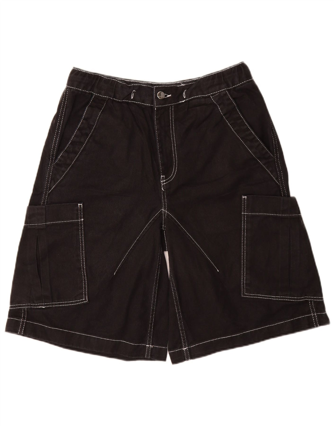 ZARA Cargo Shorts til mænd Small W30 sort bomuld