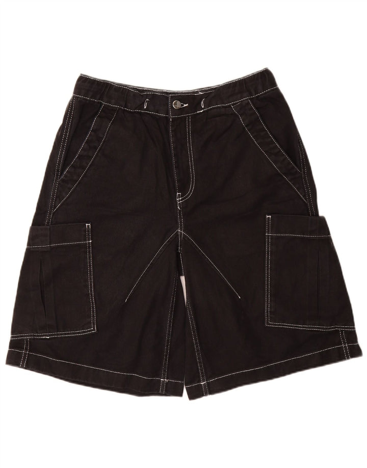 ZARA Cargo Shorts til mænd Small W30 sort bomuld