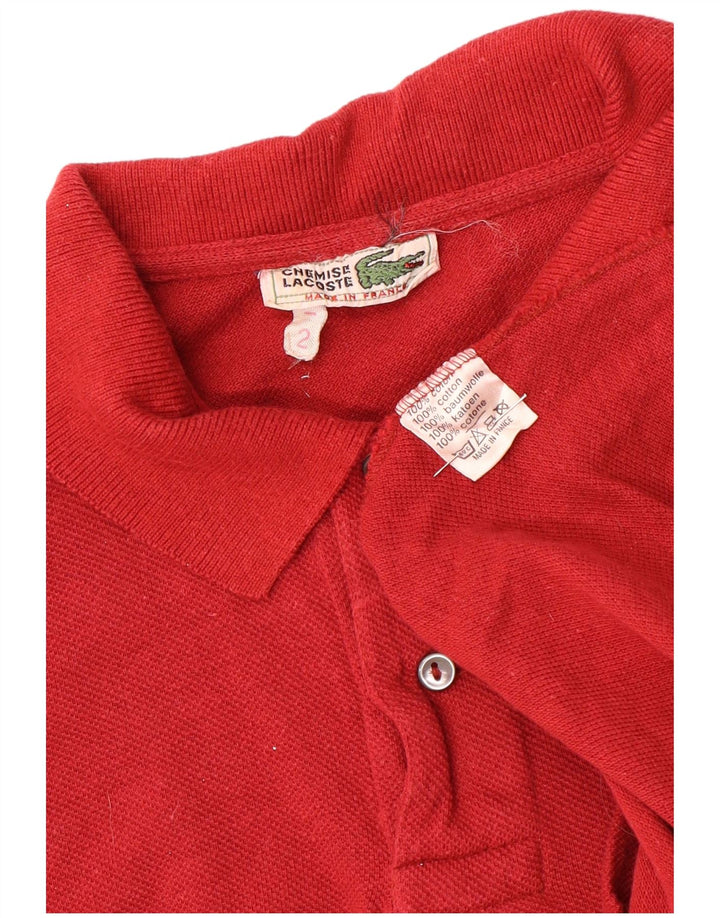 Lacoste Poloskjorte til mænd Størrelse 2 XS Rød Bomuld