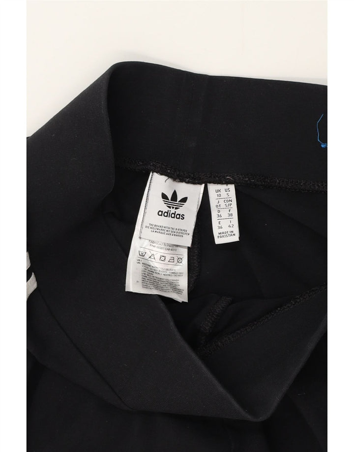 Adidas Dame Leggings UK 10 Small Black Bomuld