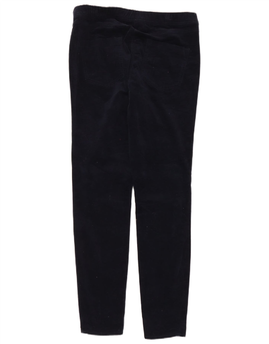 White Stuff Dame Velour Leggings UK 14 Large Navy Blue Bomuld