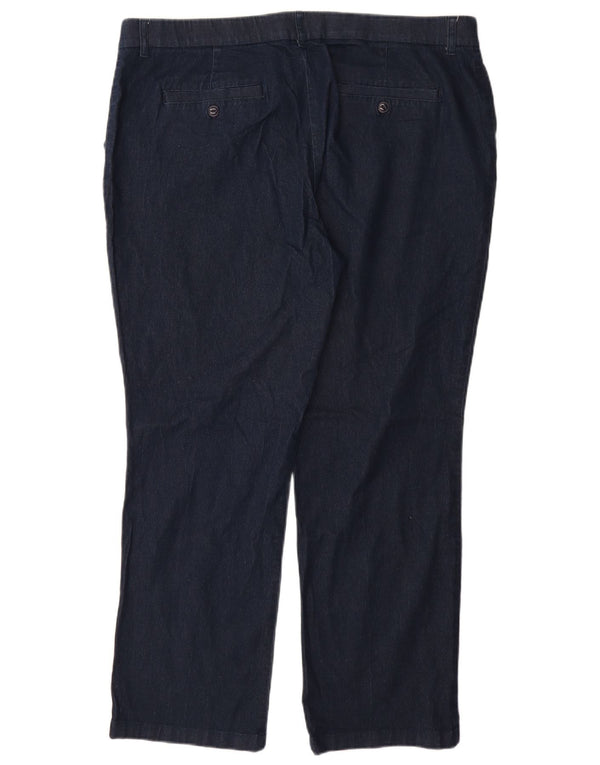 LEE Dame Mid Rise Regular Fit Straight Jeans US 20 3XL W40 L29 Navy Blue