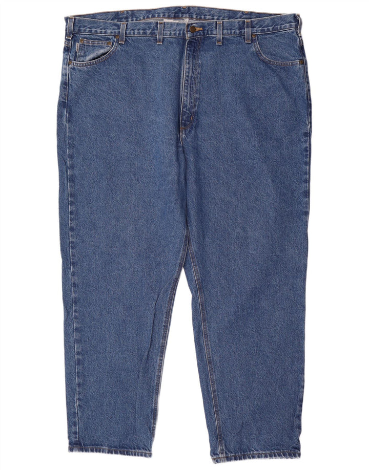 Carhartt Herre tilspidsede jeans W48 L32 blå bomuld