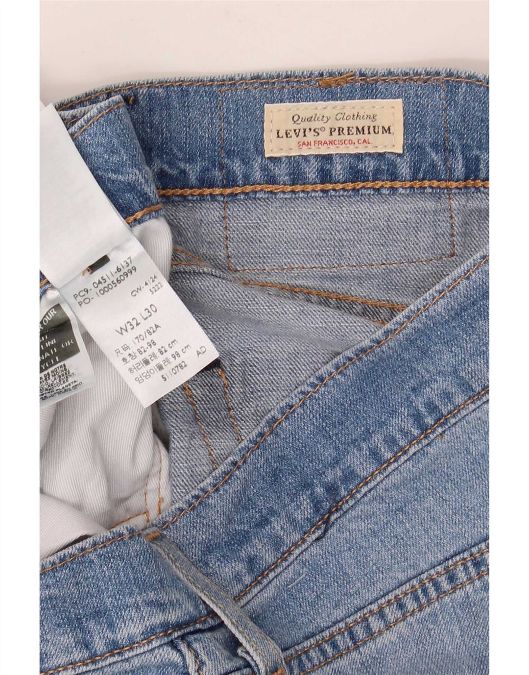 Levi's Herre 511 Slim Jeans W32 L30 Blå Bomuld