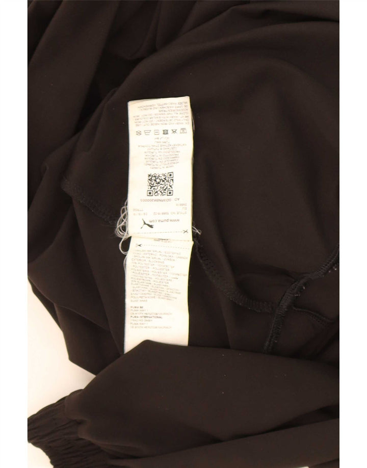 Puma Womens One Shoulder Bodysuit UK 10 Small Black Polyester