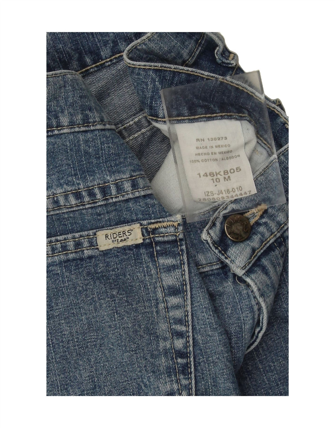 LEE Womens Riders Denim Shorts US 10 Large W32  Blue Cotton Vintage Lee and Second-Hand Lee from Messina Hembry 