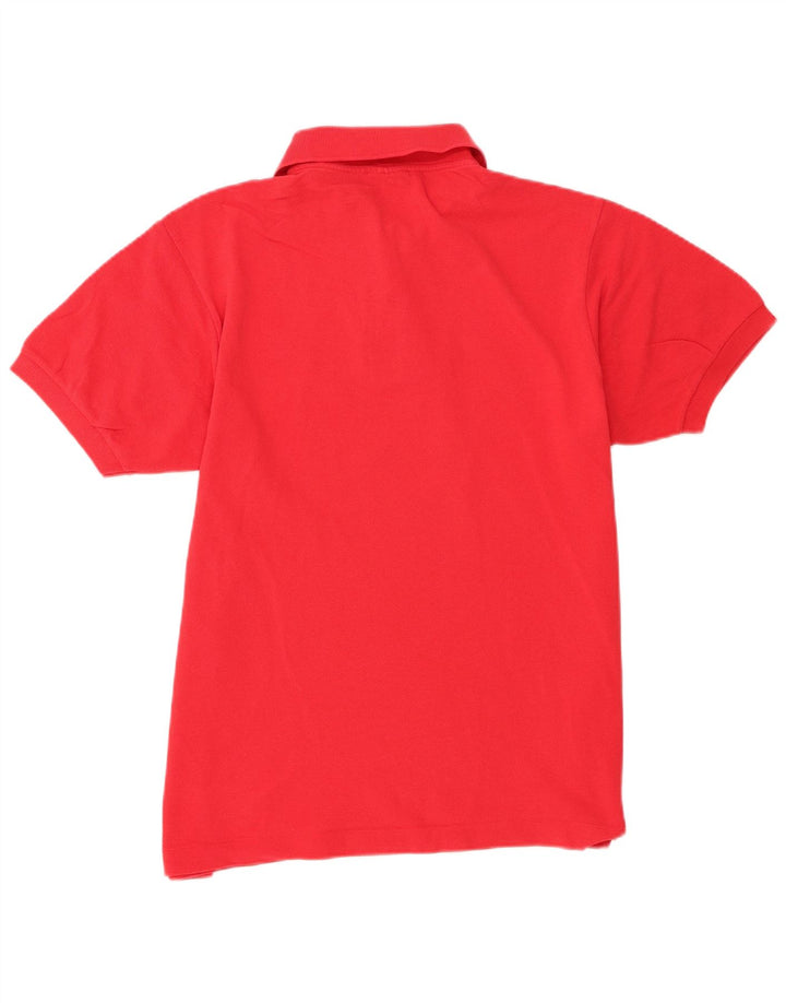 Lacoste herre poloshirt størrelse 4 Medium rød bomuld