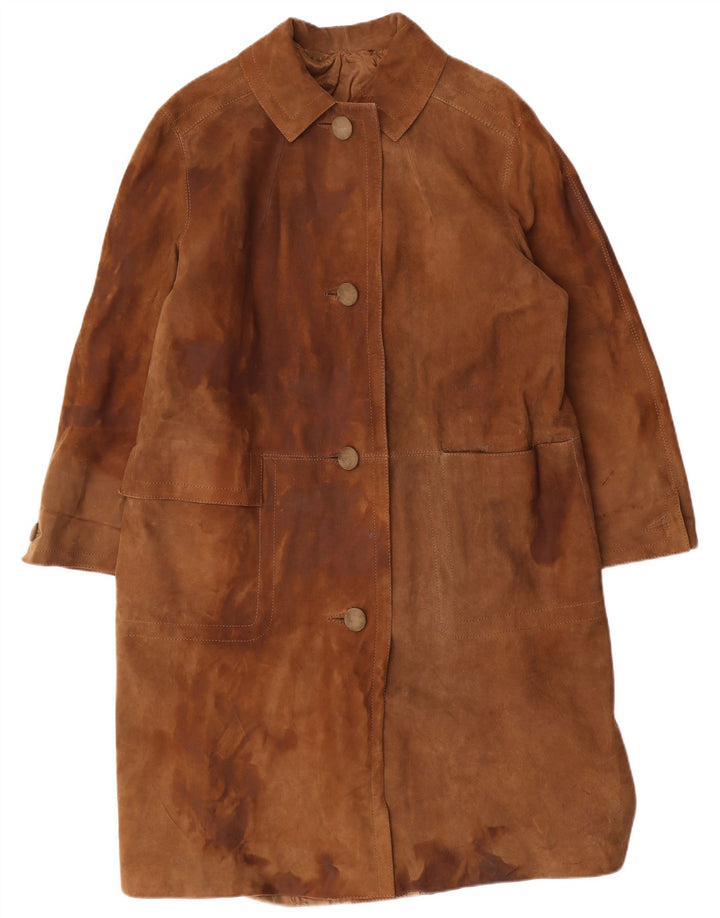 STRONG & FISHER LTD Vintage ruskindsfrakke til kvinder UK 18 XL Brun Klassisk