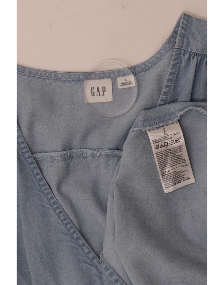 Gap Womens Oversized Denim Dress UK 10 Small Blue Lyocell