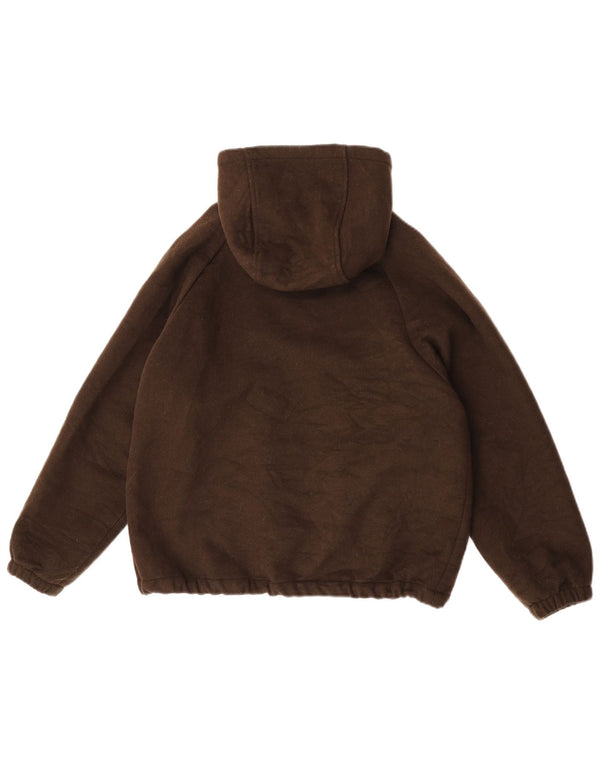 Zara Girls Zip Hoodie Sweater 11-12 År Khaki Polyacrylic