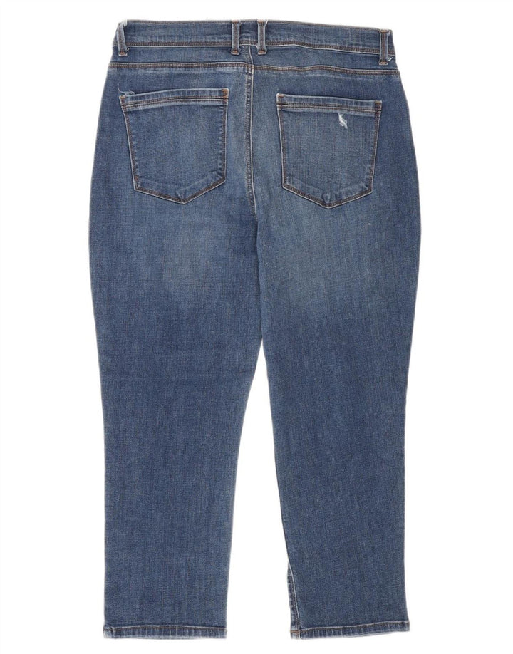 Lee Dame Capri Jeans US 10 Large W30 L23 Blå Bomuld