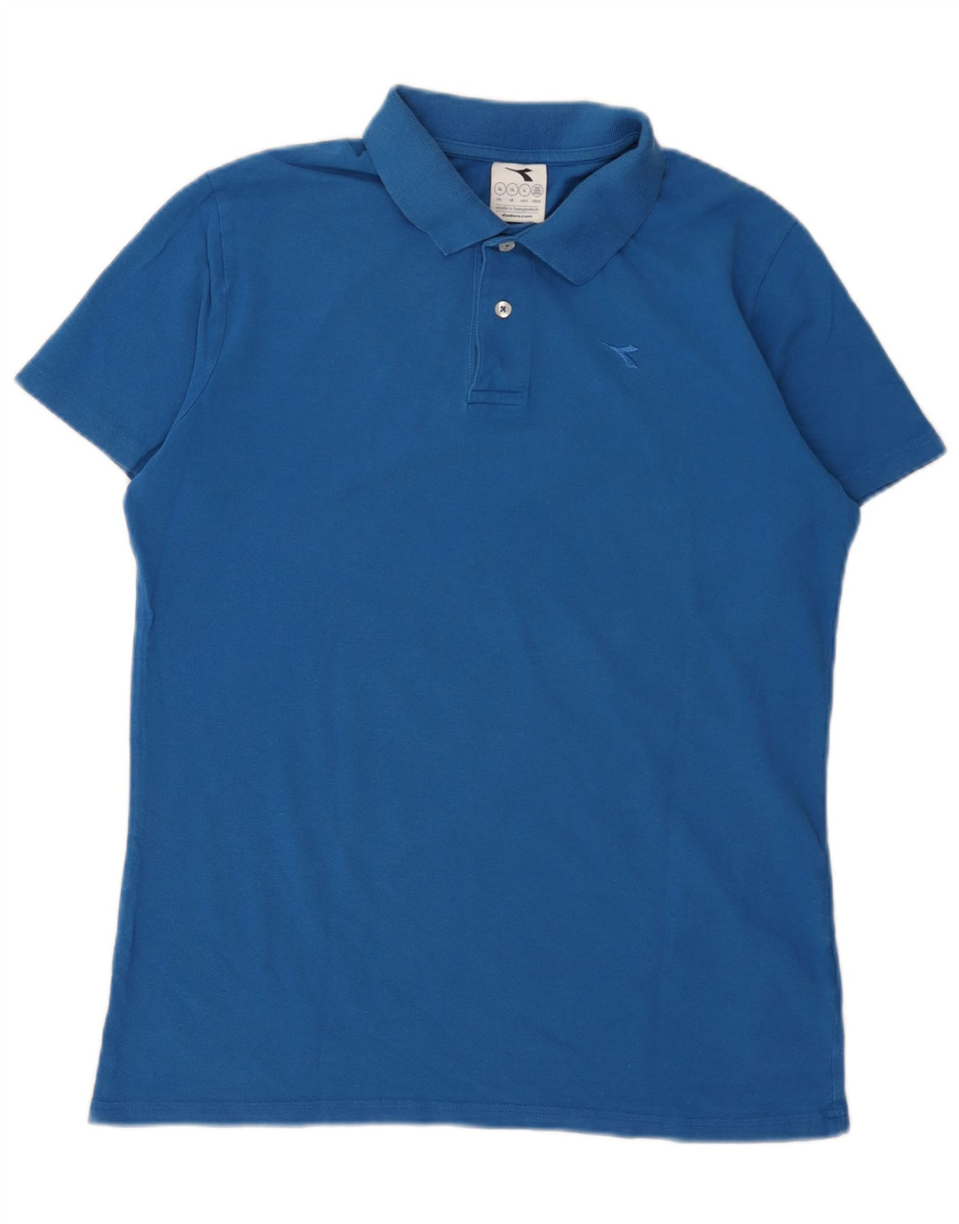 Diadora herre poloshirt XL blå bomuld