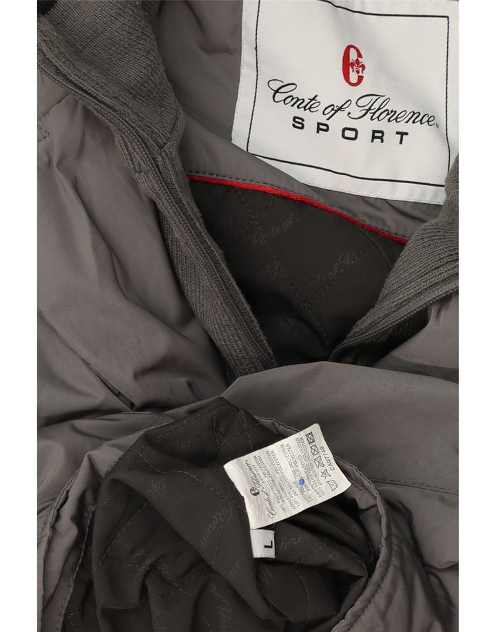 Conte of Florence Bomberjakke til mænd UK 40 Stor grå polyester