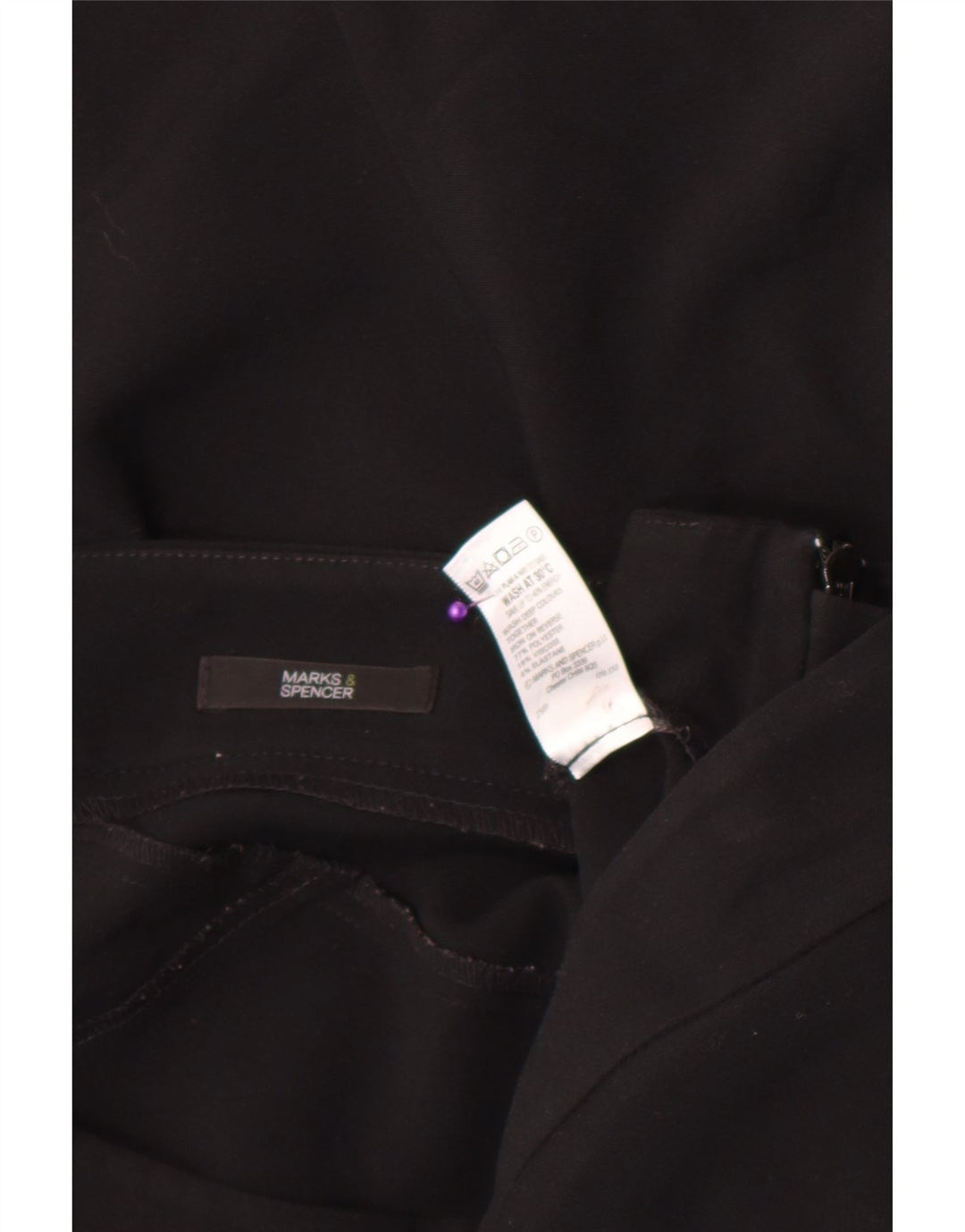 Marks & Spencer Trompetnederdel til kvinder UK 14 Large W32 Black Polyester
