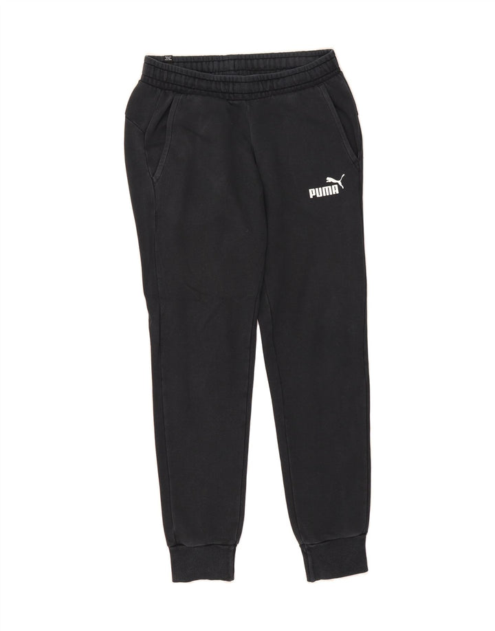 PUMA Mens Tracksuit Trousers Joggers Small  Black Cotton Vintage Puma and Second-Hand Puma from Messina Hembry 