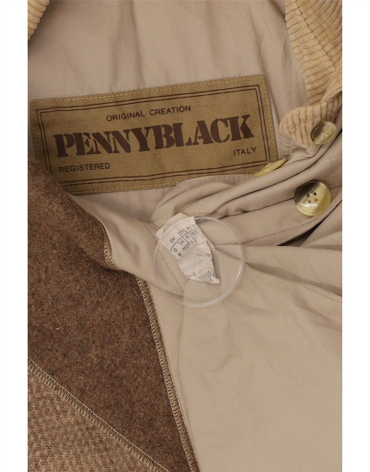 Penny Black Womens Windbreaker Jacket UK 14 Large Beige Colourblock