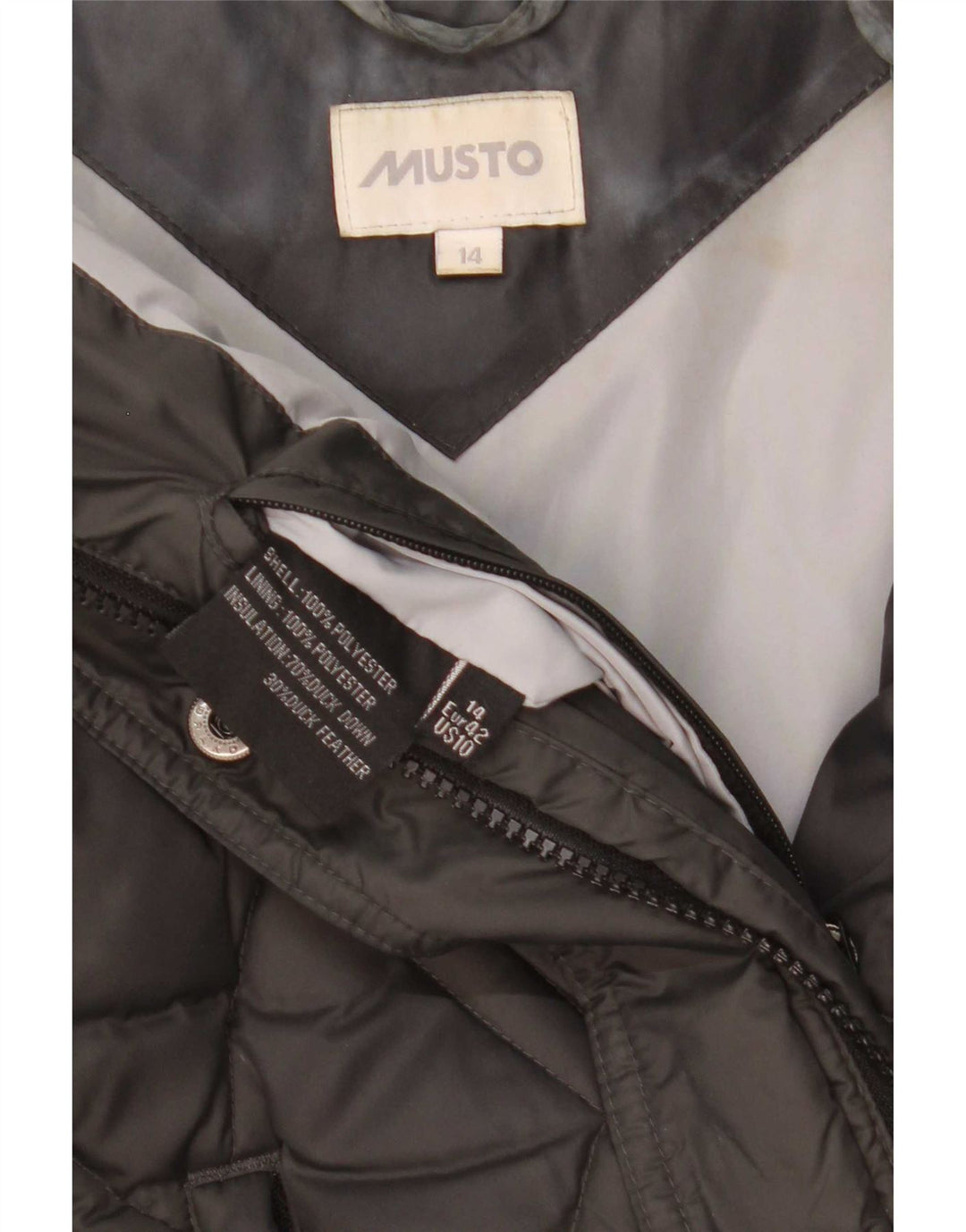 Musto Womens Polstret Gilet UK 14 Large Black Polyester