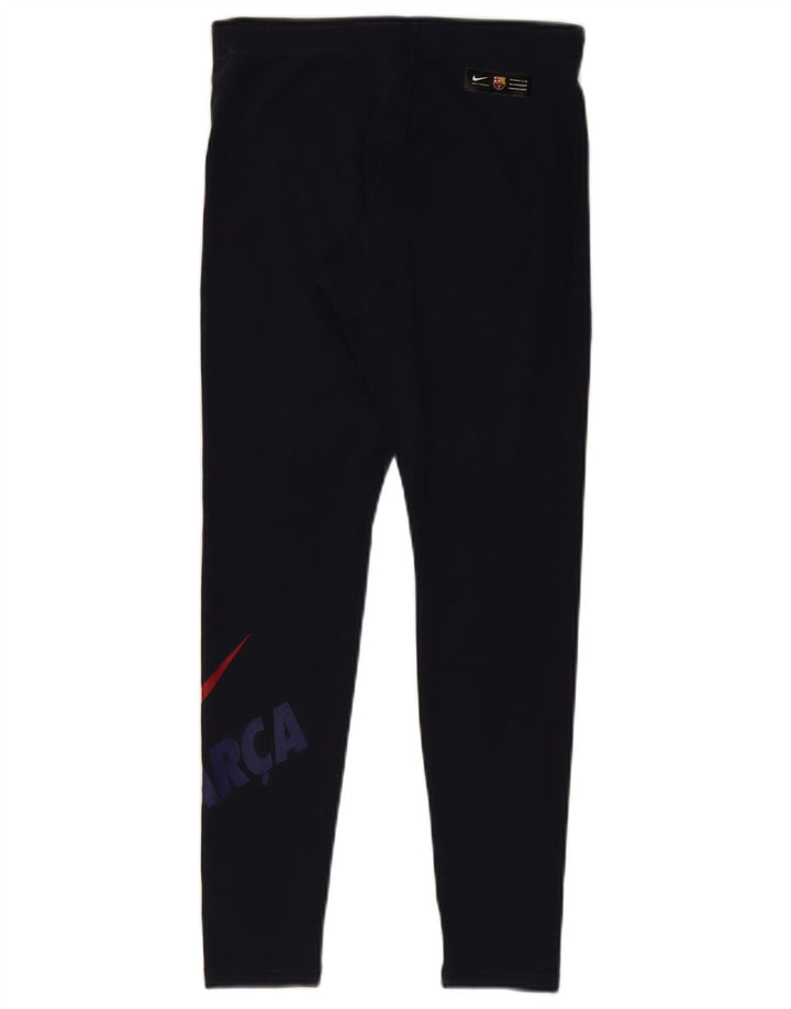 NIKE Grafiske Leggings til kvinder UK 12 Mellem marineblå bomuld