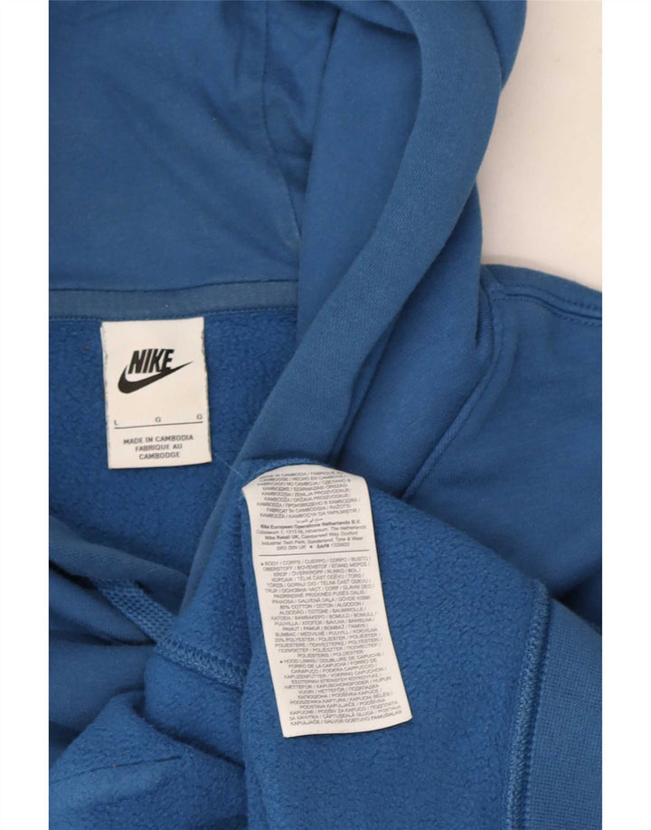 Nike hættetrøje til mænd, stor blå bomuld