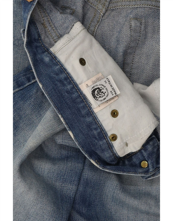 Diesel Dame Straight Jeans W32 L32 Blå Bomuld