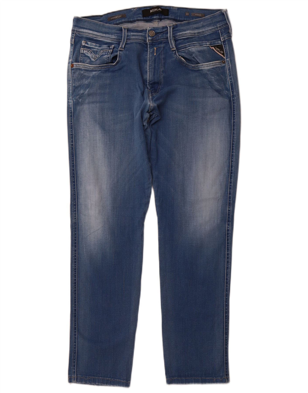 Replay Herre Anbass Slim Jeans W33 L29 Blå