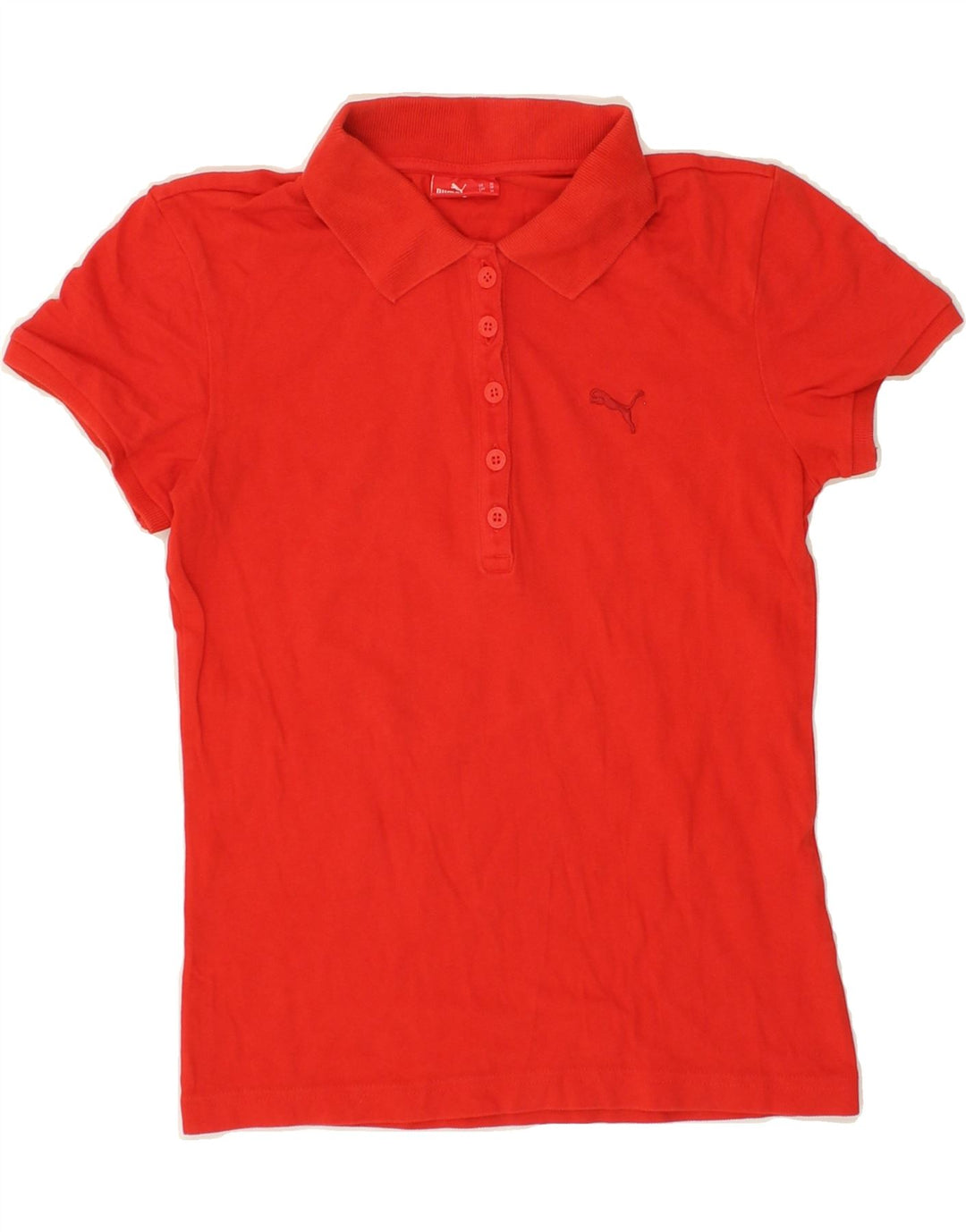 PUMA Womens Polo Shirt UK 8 Small  Red Cotton Vintage Puma and Second-Hand Puma from Messina Hembry 