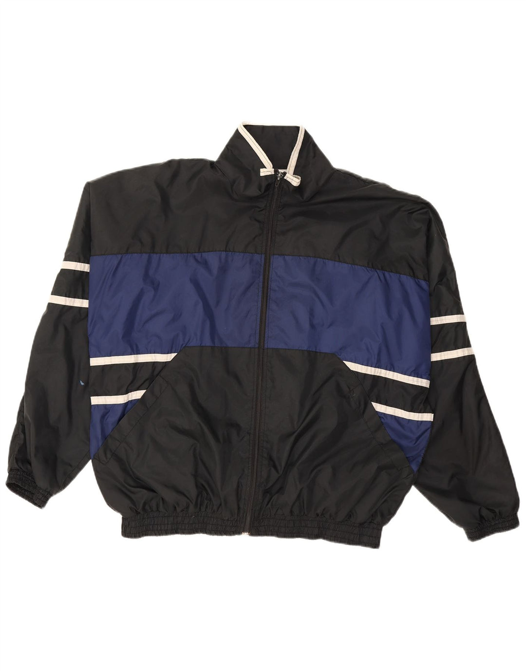 VERTICAL Træningsdragt til mænd Topjakke Medium Sort Colourblock Nylon