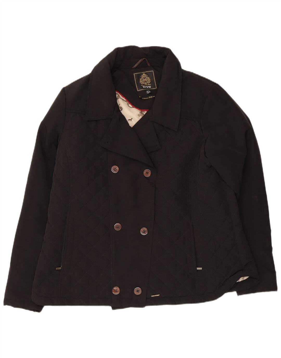 Toggi Womens Pea Coat UK 20 2XL Sort Nylon