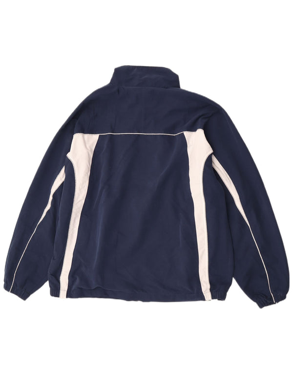 Asics Træningsdragt til mænd Topjakke XL Marineblå Colourblock Polyester