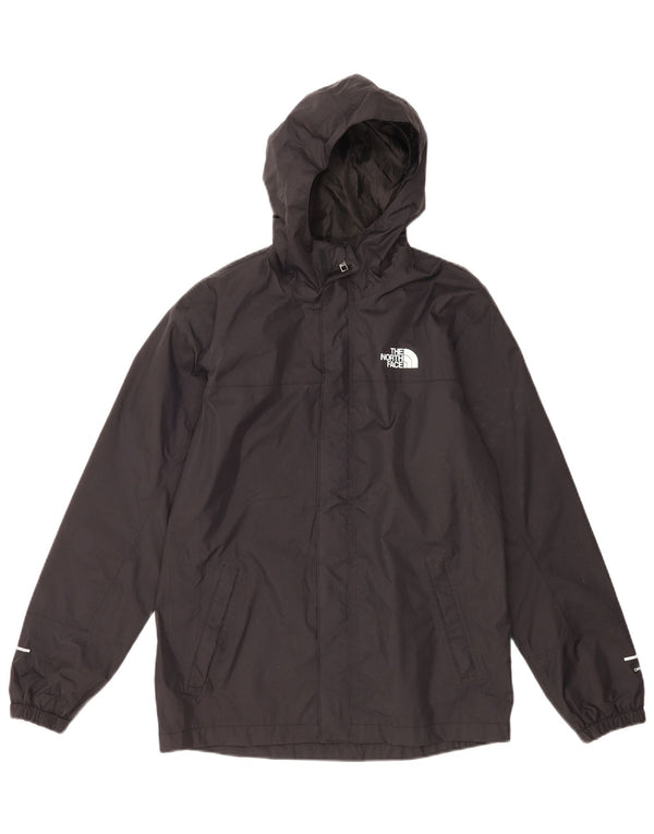 The North Face Boys Regnjakke med hætte 14-15 år XL sort nylon