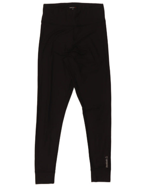 Reebok Womens Leggings UK 4/6 XS Sort