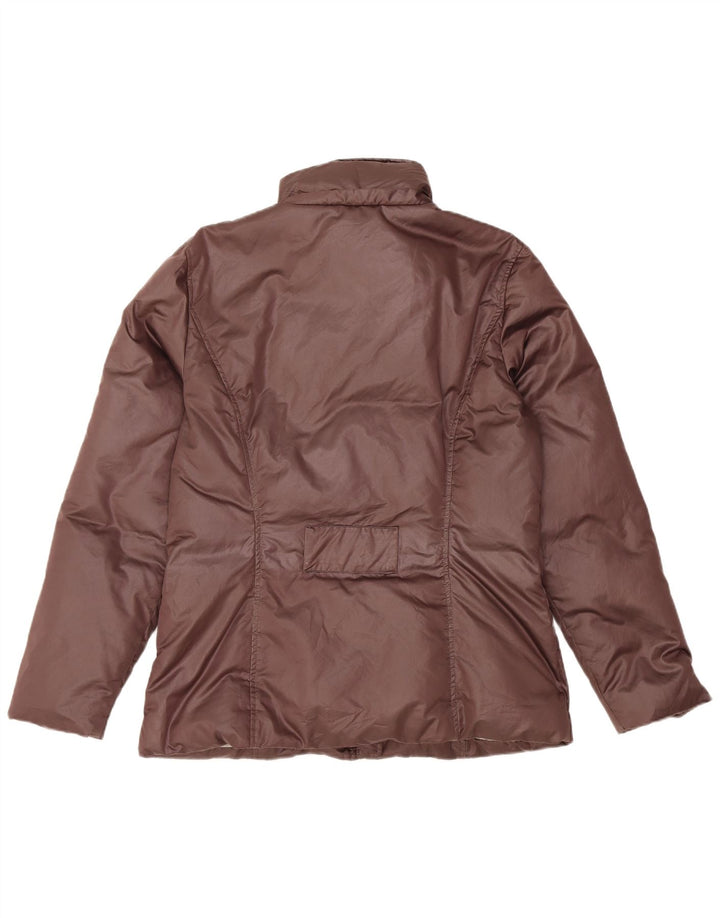 CONTE OF FLORENCE Polstret jakke til kvinder UK 14 Medium Brun Polyester