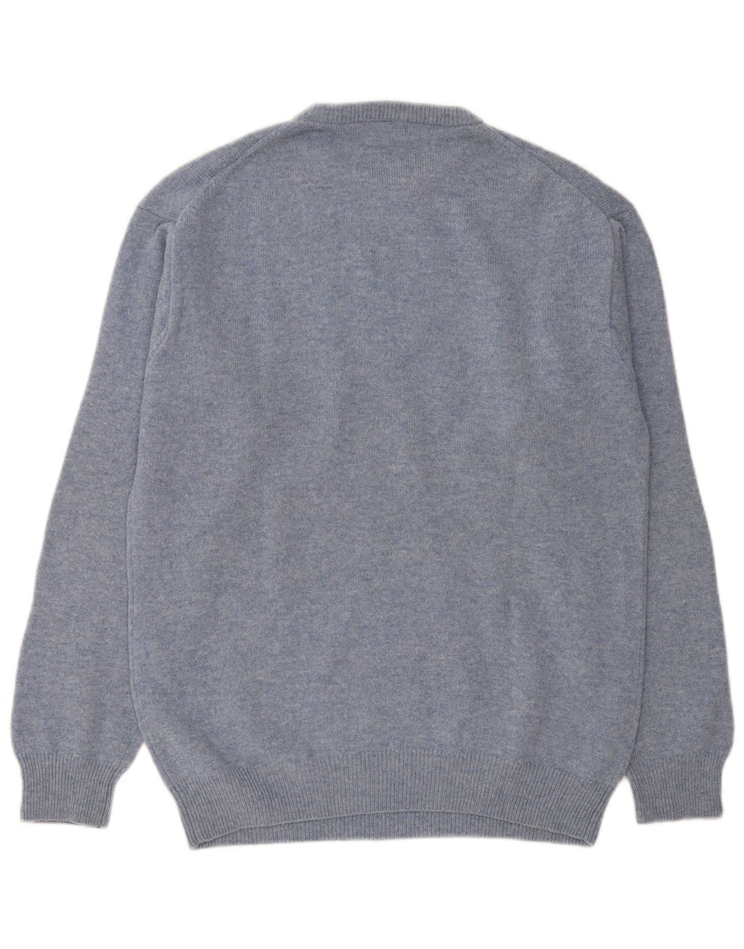 Gant Herre Crew Neck Jumper Sweater Stor Blå Lammeuld