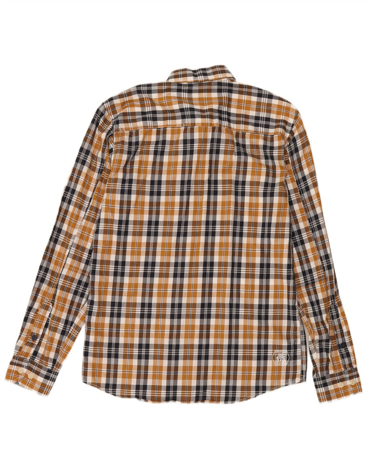 Jack & Jones herre flannelskjorte medium brun ternet bomuld