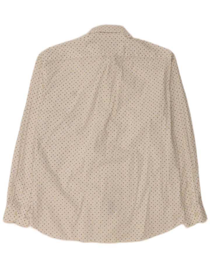 HARMONT & BLAINE Herreskjorte 3XL Off White plettet bomuld