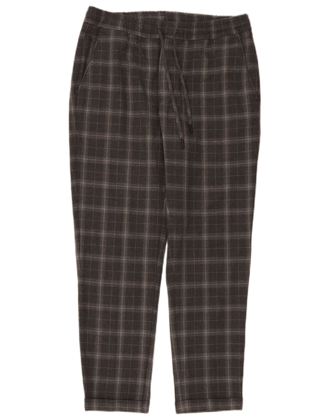 Zara Herre Tapered Chino Bukser Medium W31 L30 Grå ternet