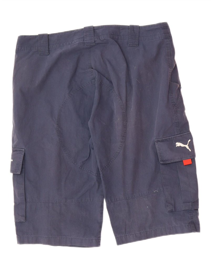 PUMA Mens BMW Cargo Shorts XL W40  Blue Cotton Vintage Puma and Second-Hand Puma from Messina Hembry 