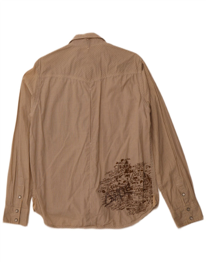 O'NEILL Herre grafisk skjorte Medium beige ternet bomuld
