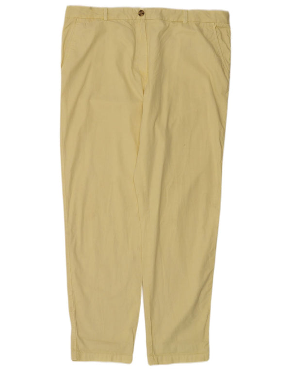 Marks & Spencer Lige Chinobukser til kvinder UK 18 XL W38 L30 Gul