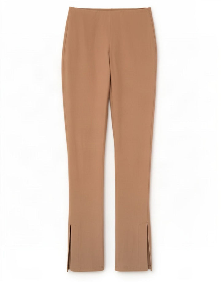 Zara Womens Leggings UK 12 Medium Beige Polyester