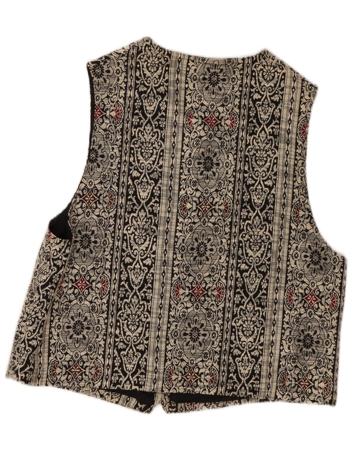 Arianna Damevest UK 14 Medium Black Paisley Microfibers